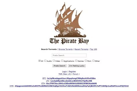 The Pirate Bay nouvelle adresse Décembre 2024